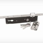 Latch and dead lock with 60mm cylinder